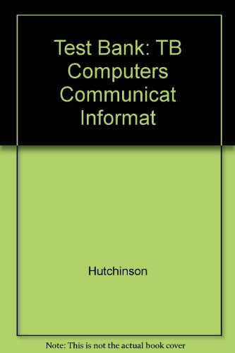 Book Test Bank: Tb Computers Communicat Informat free