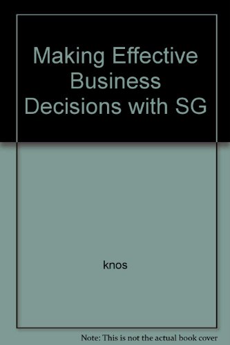 Book Making Effective Business Decisions With Sg free
