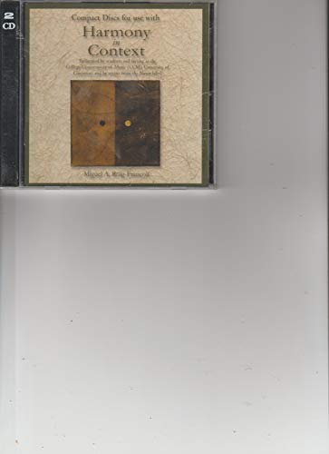 Book Textbook Audio Example CD set for use with Harmony in Context (reprint) free