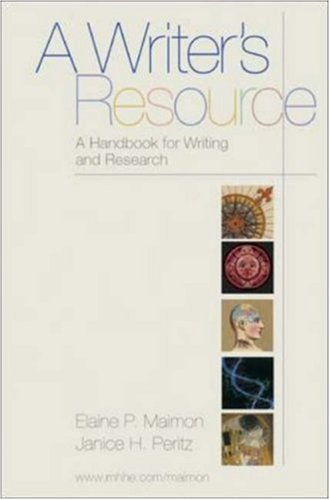 Book A Writer's Resource: MLA Update, Comb binding free