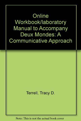 Book Quia Online Workbook/Laboratory Manual Access Card for Deux mondes: A Communicative Approach free