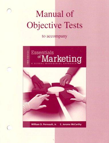 Book Manual Of Tests To Accompany Essentials Of Marketing free