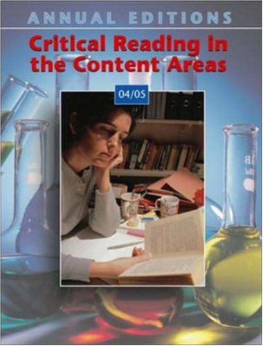 Book Annual Editions: Critical Reading in the Content Areas 04/05 free