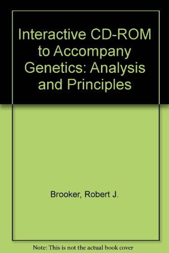 Book Interactive Cd-rom To Accompany Genetics: Analysis And Principles free