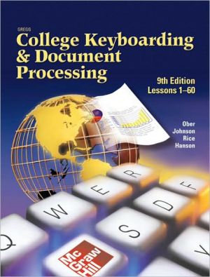 Book Gregg College Keyboarding & Document Processing (GDP), Take Home Version, Kit 1 for Word 2003 (Lessons 1-60) free