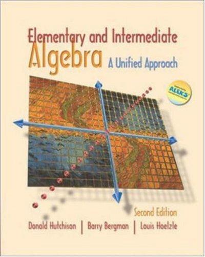 Book Elementary And Intermediate Algebra: A Unified Approach With Mathzone free