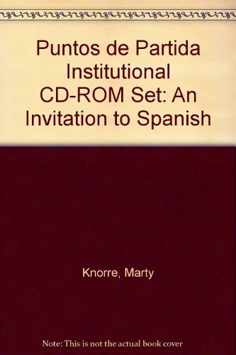 Book Puntos De Partida Institutional Cd-rom Set: An Invitation To Spanish (spanish Edition) free