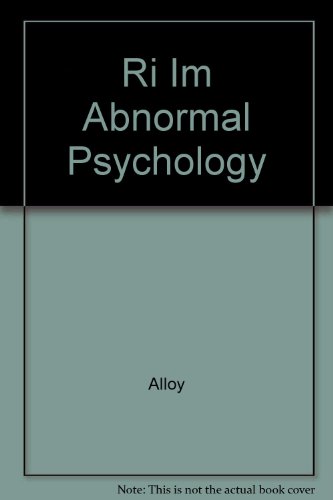 Book Instructor's Manual: Im Abnormal Psychology free