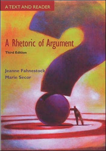 Book A Rhetoric of Argument: Text and Reader free