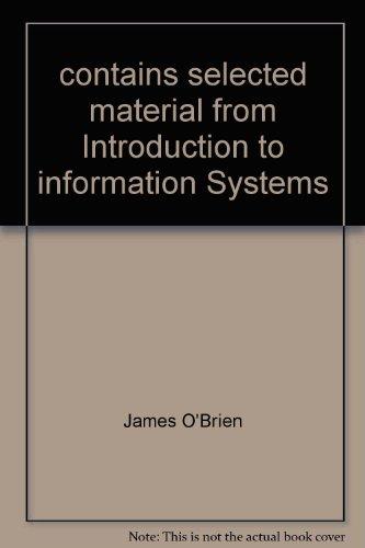 Book Contains Selected Material From Introduction To Information Systems free