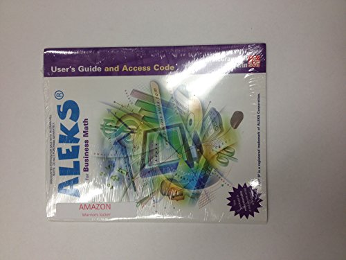 Book Aleks for Business Math User Guide + Access Code free
