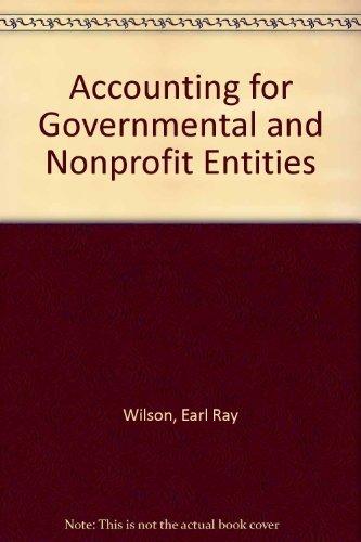 Book Accounting for Governmental and Nonprofit Entities free