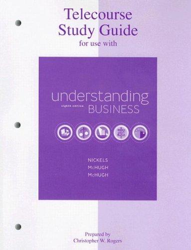 Book Telecourse Study Guide to accompany Understanding Business free