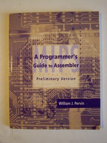 Book A Programmers Guide to Assembler (Preliminary Version) free