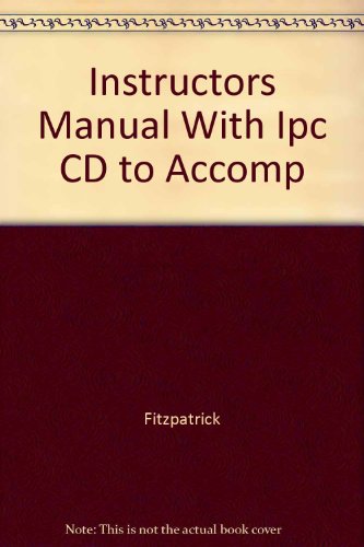 Book Instructors Manual With Ipc Cd To Accomp free