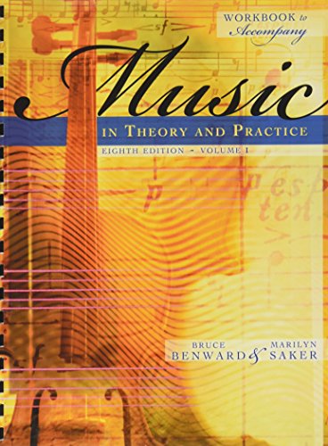 Book Workbook t/a Music in Theory and Practice, Volume I free