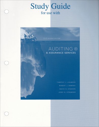 Book Study Guide to accompany Auditing & Assurance Services free