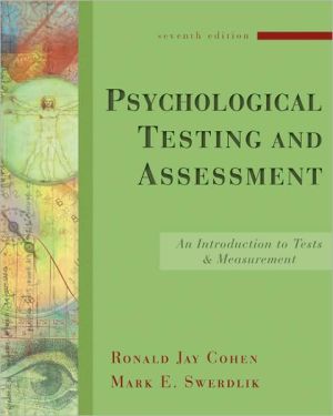 Book Psychological Testing and Assessment: An Introduction to Tests and Measurement free