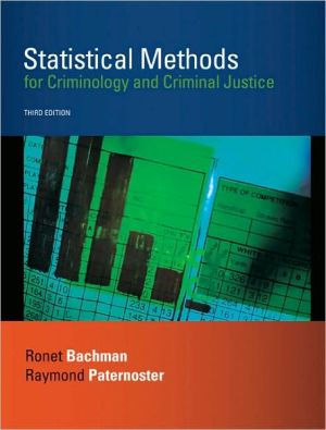 Book Statistical Methods for Criminology and Criminal Justice free