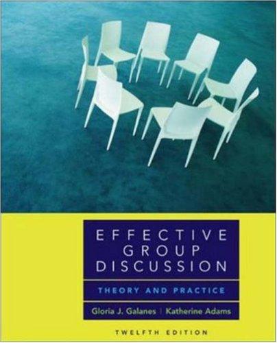 Book Effective Group Discussion: Theory and Practice free