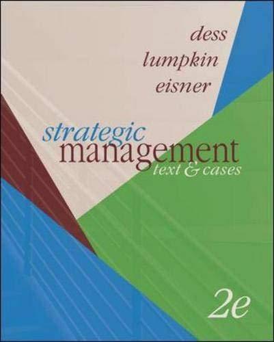 Book Strategic Management: Text And Cases With Olc With Premium Content Card free