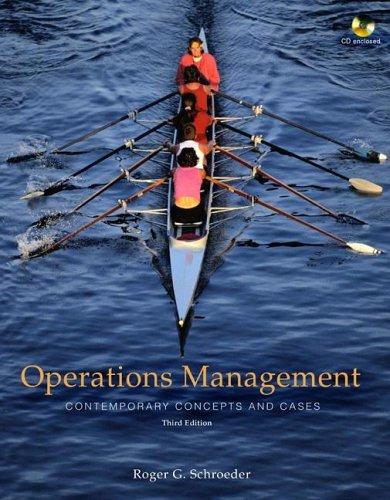 Book Operations Management: Contemporary Concepts and Cases (The Mcgraw-Hill/Irwin Series Operations and Decision Sciences) free