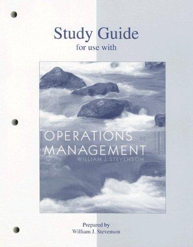 Book Study Guide to accompany Production/Operations Management free