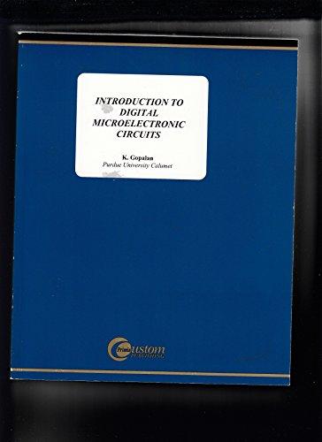 Book Introduction to Digital Microelectronic Circuits free