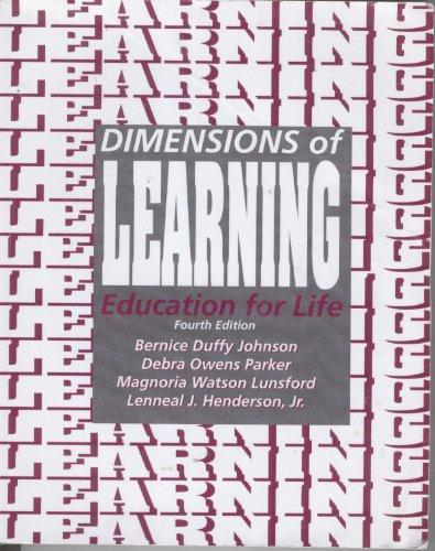 Book Dimensions Of Learning Education For Life Fourth Edition free
