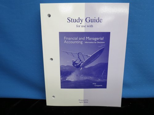 Book Study Guide to accompany Financial and Managerial Accounting free