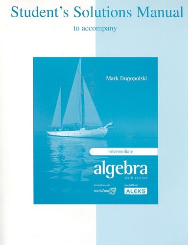 Book Student's Solutions Manual for use with Intermediate Algebra free