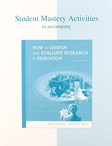 Book Student Research Companion CD and Student Mastery Activities Book for use with How to Design and Evaluate Research free