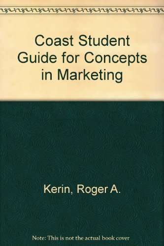 Book Coast Student Guide for Concepts in Marketing free