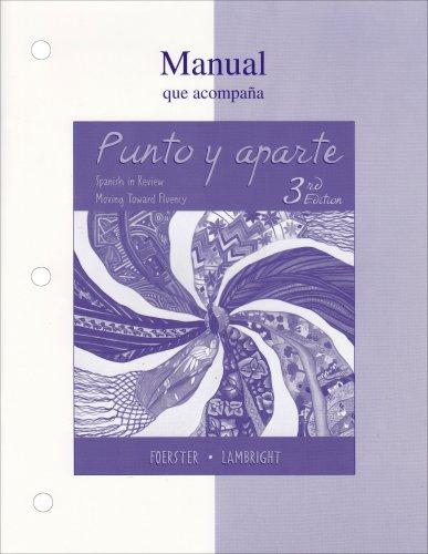 Book Punto y aparte Workbook/Laboratory Manual free