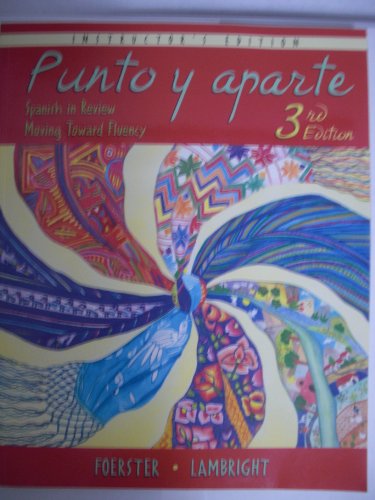 Book Punto Y Aparte Instructors Edition free