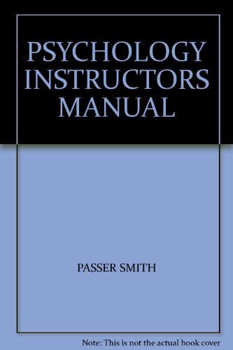 Book Psychology Instructors Manual free