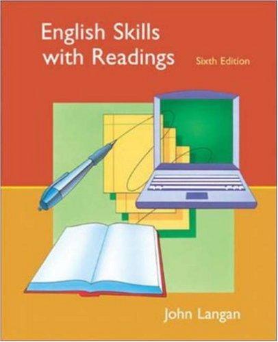 Book English Skills with Readings: Text, Student CD, OLC Bind-In Card free