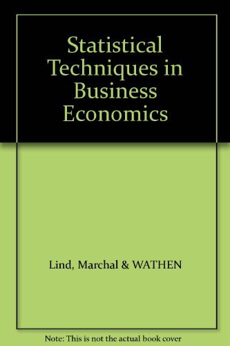 Book Statistical Techniques In Business & Economics free