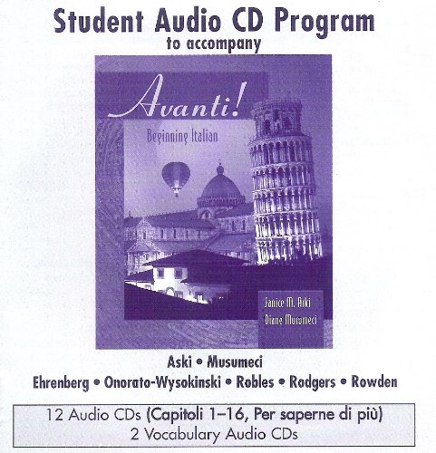 Book Avanti: Beginning Italian Student Audio Program (Italian Edition) free