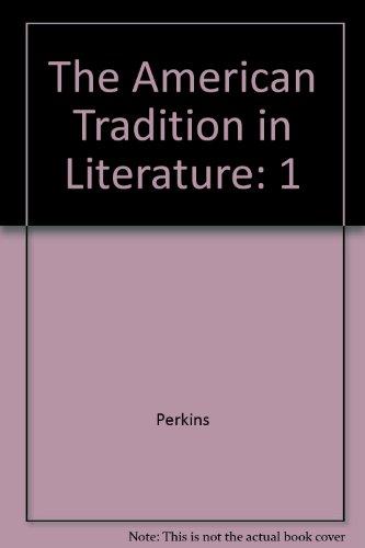 Book The American Tradition in Literature (Volume I) with ARIEL American free