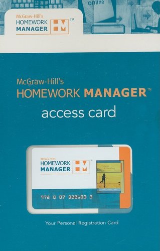 Book Mcgraw-hill's Homework Manager To Accompany Price 11e free