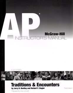 Book 2007 Glencoe Tradions and Encounters AP Instuctor's Manual free