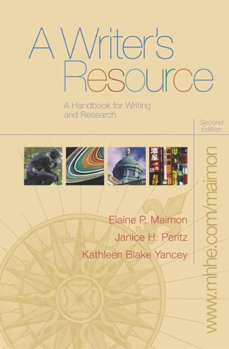 Book A Writer's Resource (spiral) with Student Access to Catalyst 2.0 free