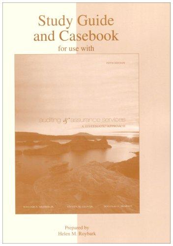 Book Study Guide and Casebook to accompany Auditing & Assurance Services, 5/e free
