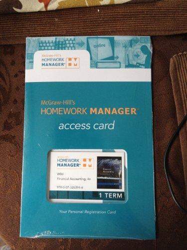 Book Homework Manager (Access Card) to accompany Wild, Financial Accounting free