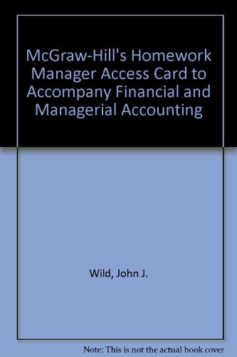 Book McGraw-Hill's Homework Manager Access Card to accompany FINMAN free