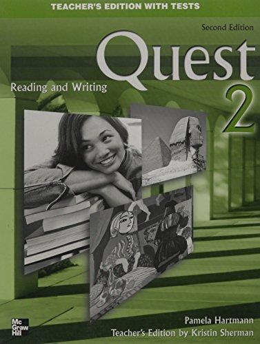 Book Quest Reading & Writing 2 Teacher's Edition with Tests free