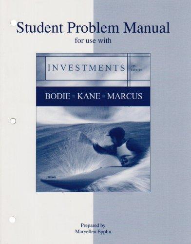Book Student Problem Manual for use with Investments free