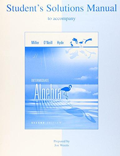 Book Student Solutions Manual Intermediate Algebra free