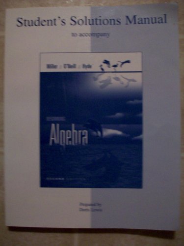 Book Student's Solutions Manual to Accompany Beginning Algebra free